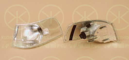 Direction Indicator, with bulb holder, white, Right, 9178228 (VOLVO)