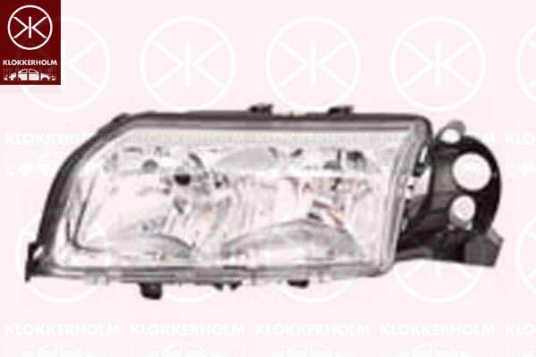 Headlight, Right, Illuminance [lx]: 25, H7/H7, Housing Colour: chrome, without motor for headlamp levelling, 30655411 (VOLVO), 30678108 (VOLVO), 30744490 (VOLVO)