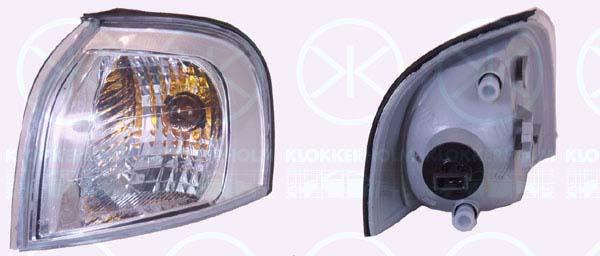 Direction Indicator, with bulb holder, white, Right Front, Housing Colour: grey, 30655423 (VOLVO)