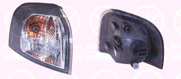 Direction Indicator, with bulb holder, white, Left Front, Housing Colour: black, 8620463 (VOLVO), 8620676 (VOLVO), 9178543 (VOLVO)