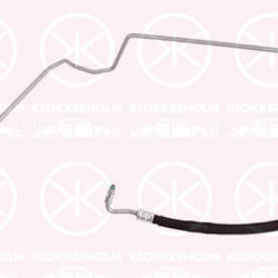 Hydraulic Hose, steering, from hydraulic pump to steering gear, 8601755 (VOLVO), 8601759 (VOLVO), 8601943 (VOLVO), 8601947 (VOLVO), 8602415 (VOLVO), 8602502 (VOLVO), 8602749 (VOLVO), 8602750 (VOLVO), 8602751 (VOLVO), 8684240 (VOLVO)