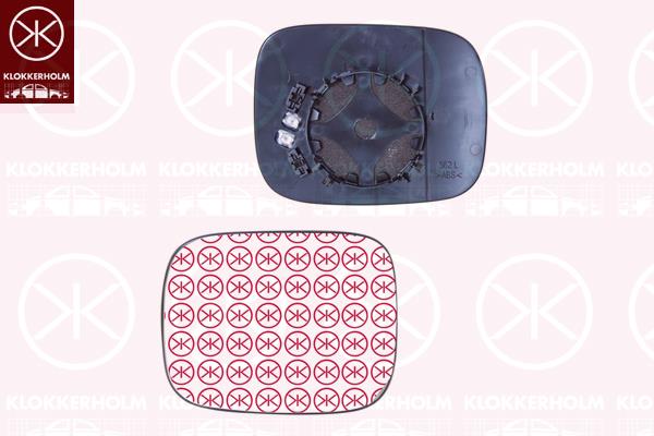 Mirror Glass, exterior mirror, Right, Heatable, Aspherical, 30716133 (VOLVO), 30716138 (VOLVO), 31217824 (VOLVO), 31217829 (VOLVO), 31297396 (VOLVO)