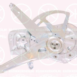 Window Regulator, 4-dr, without electric motor, Electric, Left Front, 30661220 (VOLVO), 30699027 (VOLVO), 30699724 (VOLVO), 30762638 (VOLVO), 30784576 (VOLVO), 8626320 (VOLVO)