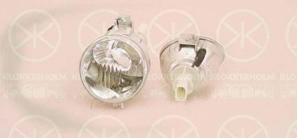 Direction Indicator, with bulb holder, white, Right, 6X0 953 050F (VW), 6X0 953 050G (VW)