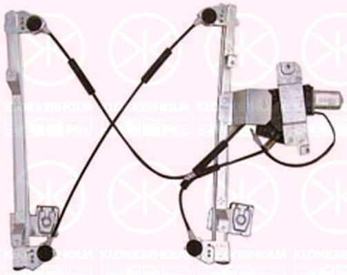 Window Regulator, with electric motor, without comfort function, Electric, Left, 6X0 837 461A (VW), 6X0 837 461C (VW), 6X0837461 (VW), 6X0837461B (VW)