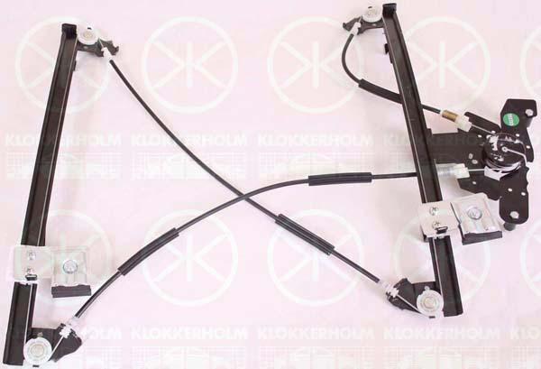 Window Regulator, without electric motor, Electric, Left, 6E0 837 461A (VW), 6E0 837 461C (VW), 6E0837461B (VW)