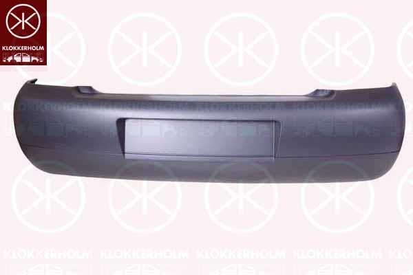 Bumper, w/primer, Rear, 6X0 807 421E GRU (VW)