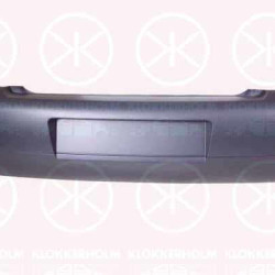 Bumper, w/primer, Rear, 6X0 807 421E GRU (VW)