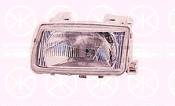 Headlight, H4, for vehicles without headlight levelling, Hella, Right, Number of pins: 4, Illuminance [lx]: 20, 6N1 941 016 (VW), 6N1 941 018 (VW)