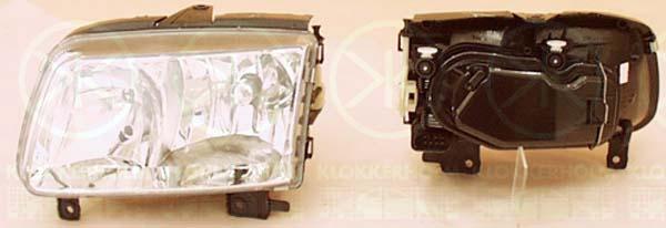 Headlight, H7/H1, for vehicles with headlight levelling, Depo, Left, Illuminance [lx]: 20, 6N1 941 017AB (VW)