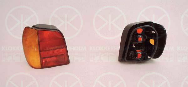 Tail Light Assembly, without bulb holder, Left, Indicator Colour: yellow, 6N0 945 095A (VW), 6N0 945 111 (VW)