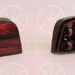 Tail Light Assembly, "Styling", without bulb holder, Hella, Right, Indicator Colour: Smoke Grey, 6N0 945 096B (VW), 6N0 945 112B (VW)