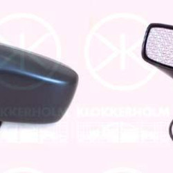 Exterior Mirror, w/primer, for electric mirror adjustment, Aspherical, Heatable, Left, 6N1 857 507A GRU (VW)