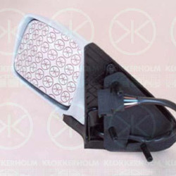 Exterior Mirror, w/primer, for electric mirror adjustment, Convex, Heatable, Right, 6N1 857 508A GRU (VW)