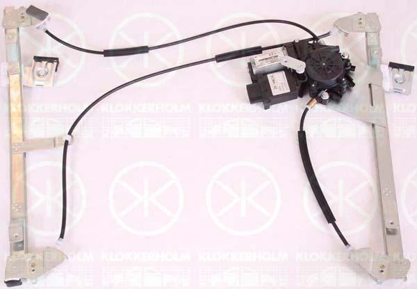 Window Regulator, 2-dr, with electric motor, with comfort function, Electric, Right, 6N3 837 462D (VW), 6N3837462C (VW)