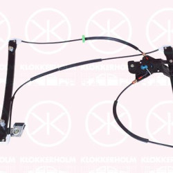 Window Regulator, 2-dr, without electric motor, Electric, Left, 6N3 837 461 (VW)