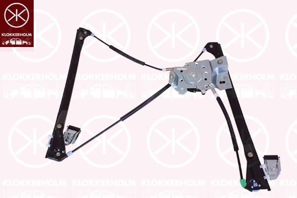 Window Regulator, 4-dr, OE-type, Electric, Left Front, 6N4 837 461 (VW)