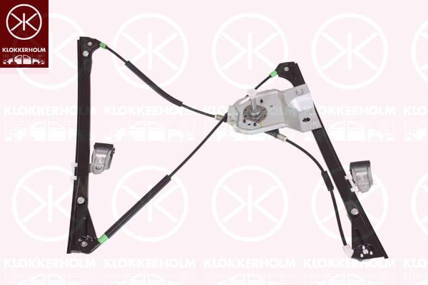 Window Regulator, 4-dr, OE-type, Manual, Left Front, 6N4 837 401 (VW), 6N4837401 (VW)