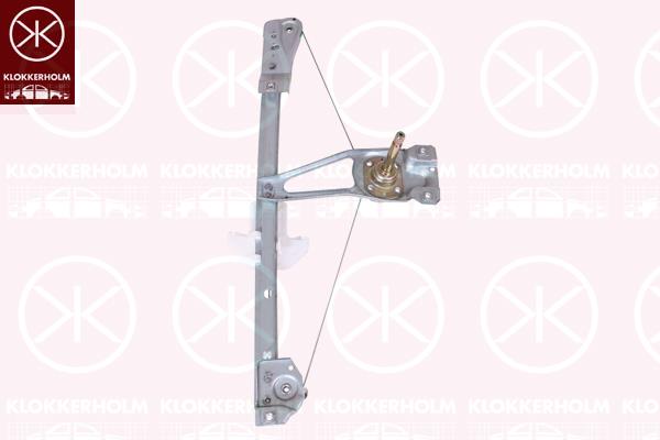 Window Regulator, 4-dr, Manual, Left Rear, 6N4 839 401 (VW), 6N4839401 (VW)