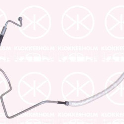 Hydraulic Hose, steering, from hydraulic pump to steering gear, for vehicles without air conditioning, 6N1 422 893H (VW), 6N1422893H (VW), 6N1422893H (SEAT)