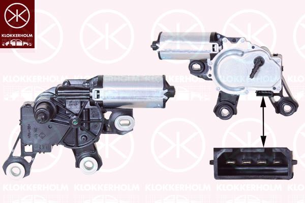 Wiper Motor, Rear, Voltage [V]: 12, 6X0 955 711D (VW), 6X0 955 711F (VW), 6X0 955 711F (VAG), 6X0955711D (VW), 6X0955711D (VAG), 6X0955711D (SEAT), 6X0955711F (VAG), 6X0955711F (SEAT)