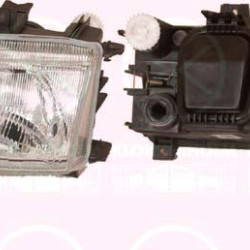 Headlight, Left, Illuminance [lx]: 20, H4, Valeo, Connector Shape: oval, for vehicles with headlight levelling, for vehicles without headlight levelling, 6K5 941 015D (VW), 6KS 941 015D (VW)