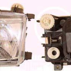 Headlight, Left, Illuminance [lx]: 17.5, H4, Depo, Connector Shape: rectangular, for vehicles with headlight levelling, for vehicles without headlight levelling, 6K5 941 015 (VW)