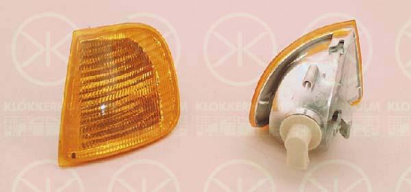 Direction Indicator, with bulb holder, yellow, Left Front, 6K5 953 049B (VW)