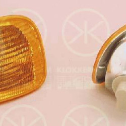 Direction Indicator, with bulb holder, yellow, Left Front, 6K5 953 049B (VW)