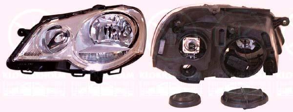 Headlight, H7/H1, with motor for headlamp levelling, Valeo, Left, Illuminance [lx]: 12.5, 6Q1 941 007A (VW), 6Q1 941 007AK (VW), 6Q1 941 007AT (VW), 6Q1941007AQ (VW)