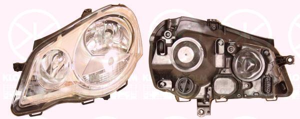 Headlight, H7/H1, with motor for headlamp levelling, Left, Illuminance [lx]: 12.5, 6Q1 941 007AT (VW), 6Q1 941 007AJ (VW), 6Q1941007AN (VW)