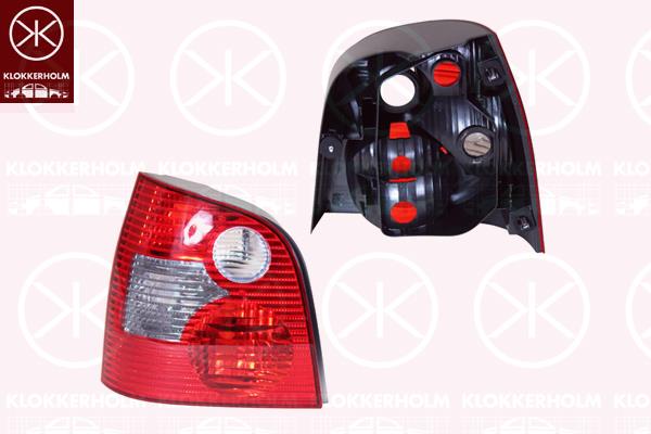 Tail Light Assembly, Left, Indicator Colour: Smoke Grey, AL, 6Q6 945 095Q (VW)