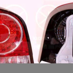 Tail Light Assembly, with bulb holder, white/red, Left, 6Q6 945 095 AB (VW)