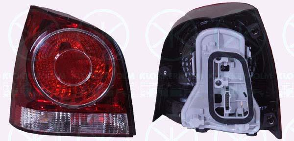 Tail Light Assembly, with bulb holder, white/red, Right, 6Q6 945 096AB (VW), 6Q6 945 096M (VW)