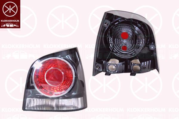 Tail Light Assembly, Trim Level: Styling, Right, Housing Colour: black, without bulb holder, 6Q6 945 096 AB (VW)