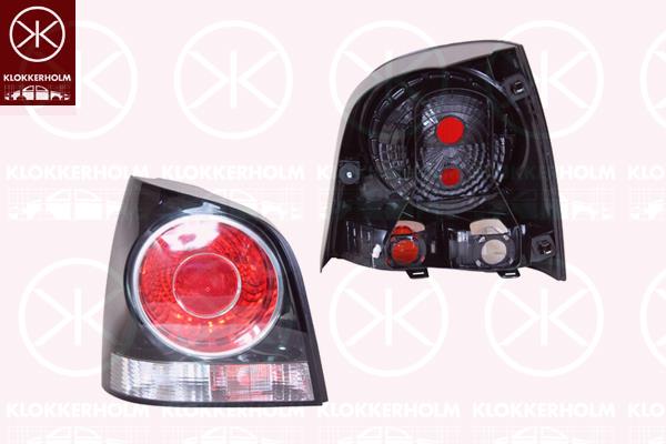 Tail Light Assembly, Trim Level: Styling, Left, Housing Colour: black, without bulb holder, 6Q6 945 095 AB (VW)