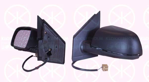 Exterior Mirror, for electric mirror adjustment, Aspherical, Heatable, Left, 6Q1857507G (VW), 6Q1857507G01C (VW)