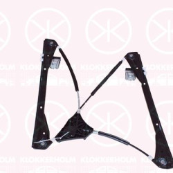 Window Regulator, 4-dr, OE-type, without electric motor, Electric, Left Front, 6Q4 837 461 (VW), 6Q4 837 461 A (VW), 6Q4 837 461 E (VW), 6Q4 837 461 G (VW), 6Q4 837 461 J (VW), 6Q4837461A (VW), 6Q4837461E (VW)