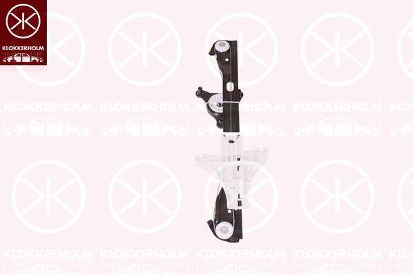 Window Regulator, 4-dr, OE-type, without electric motor, Electric, Right Rear, 6Q4 839 462B (VW), 6Q4839462G (VW)