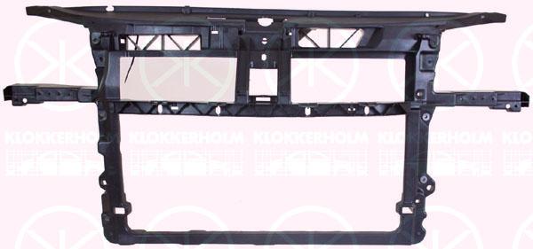 Radiator Support, for vehicles with/without air conditioning, 632x414, Plastic, Full Body Section, 6Q0 805 588S (VW)