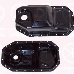 Oil Sump, with bore for oil-level sensor, 036 103 601AJ (VW), 036 103 601AM (VW), 036 103 602J (VW), 036103601AM (SKODA), 036103602J (VW)