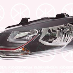 Headlight, GTI, Left, Illuminance [lx]: 20, H7/H7, with motor for headlamp levelling, Housing Colour: black, Hella, 6C1941005A (VW), 6C1941005C (VW)