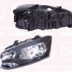 Headlight, H4, with motor for headlamp levelling, Left, Illuminance [lx]: 12.5, 6R1 941 015C (VW), 6R1 941 015E (VW)