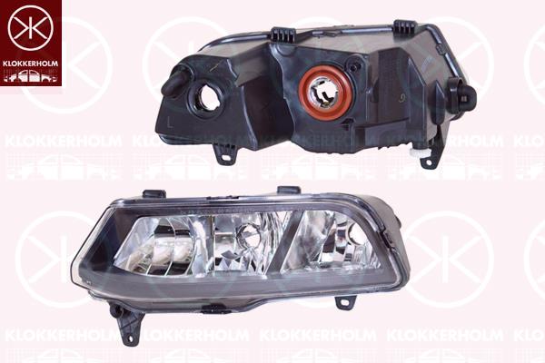 Front Fog Light, Left Front, with cornering light, with daytime running light, P21W, H8, 6C0 941 661 (VW), 6C0941661 (VW), 6C0941661G (VW)