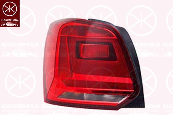 Tail Light Assembly, Left, with bulb holder, AL, 6C0 945 095K (VW), 6C0945095 (VW), 6C0945095D (VW), 6C0945095F (VW)