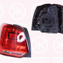 Tail Light Assembly, GTI, Right, with bulb holder, AL, 6C0 945 096H (VW), 6C0945096H (VW), 6C0945096M (VW)