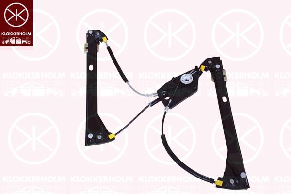 Window Regulator, 4-dr, OE-type, without electric motor, Electric, Right Front, 6R4 837 462 C (VW), 6R4 837 462 D (VW), 6R4 837 462 G (VW), 6R4 837 462 J (VW), 6R4 837 462 L (VW), 6R4837462N (VW)