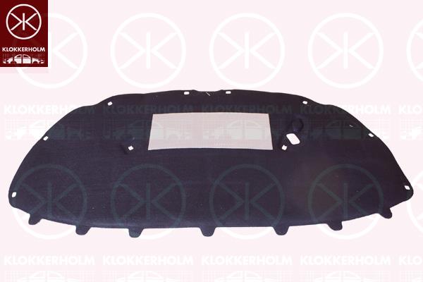 Engine Compartment Noise Insulation, Centre Section, Fitting Position: Bonnet, 6R0 863 831 B (VW), 6R0 863 831 C (VW)