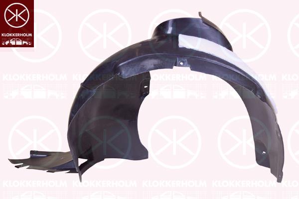 Liner, wheelhouse, Plastic, Right Front, with isolation tape, 6R0 809 958C (VW), 6R0809958F (VW)