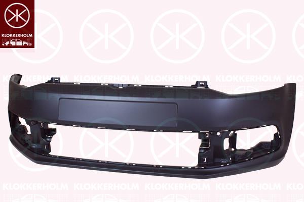 Bumper, w/primer, Front, not for trim level: Blue Motion , 6C0 807 217 GRU (VW)